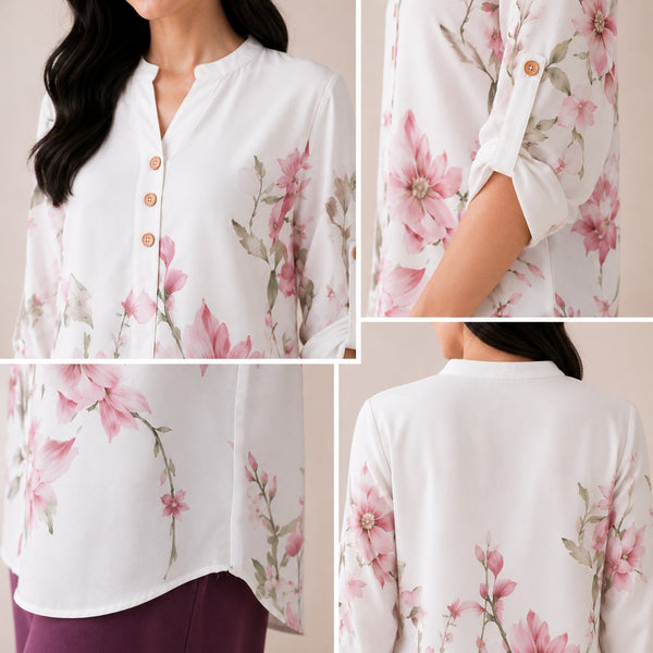 Binara Printed Western Shirt Style Stitched Co-Ord Set! PCS# 01 Dress Code