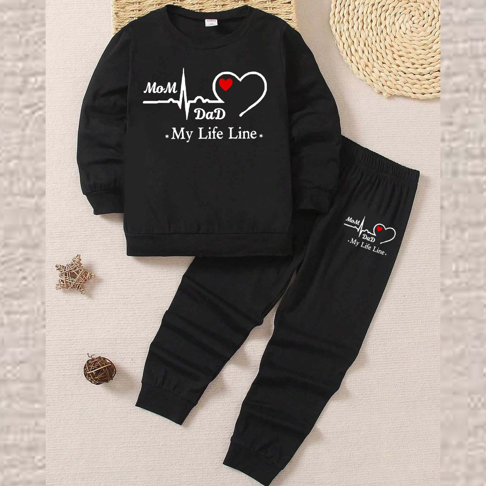 MD Life-Line Kids Sweat Style 2-Pcs Summer Suit. (FTS+TR) Secondary image