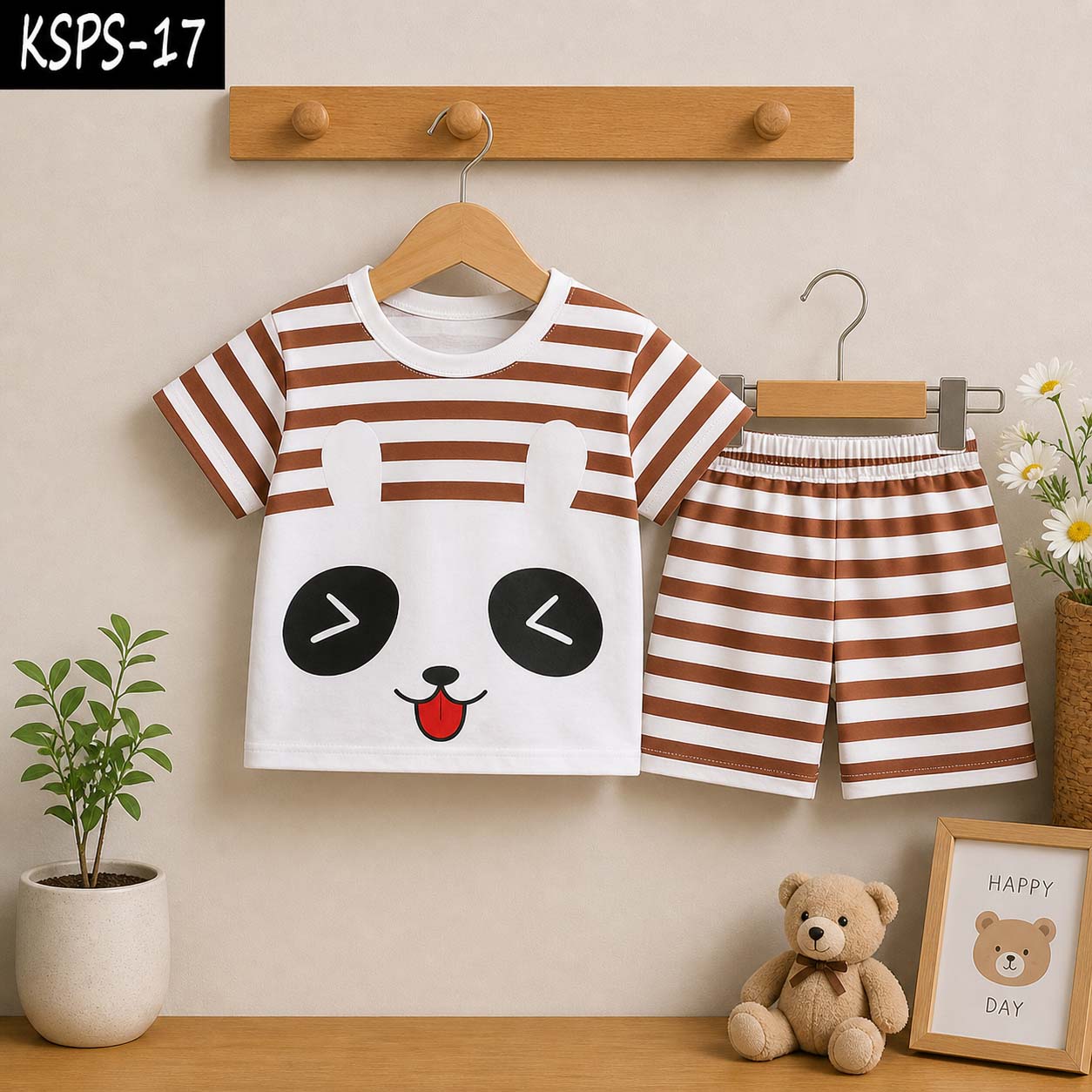 Kid's Funky Printed 2-Pcs Summer Suit. KSPS-17 Main image