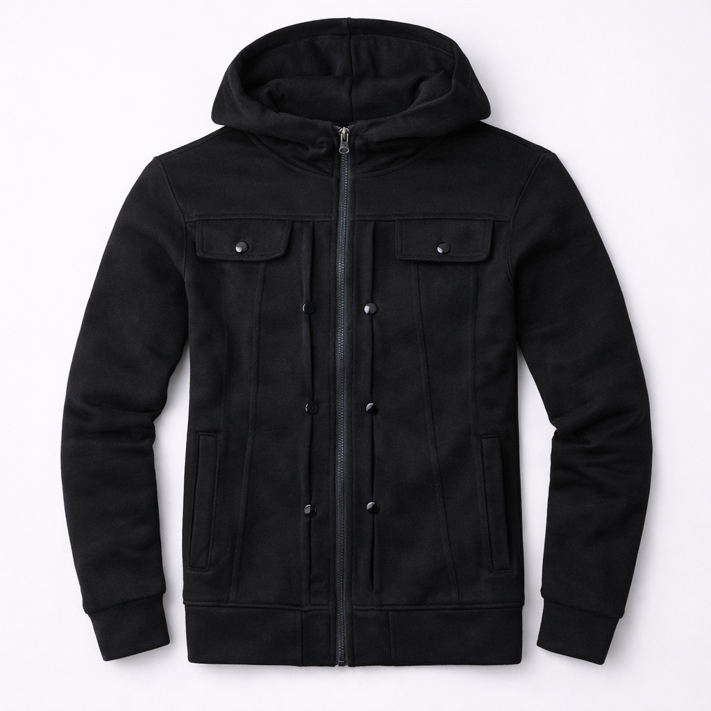 Bundle Of 3 Ripped Style Hooded Winter Zipper Jacket.