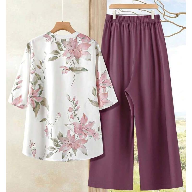 Binara Printed Western Shirt Style 2-Pcs Stiched Co-Ord Set. PCS-01
