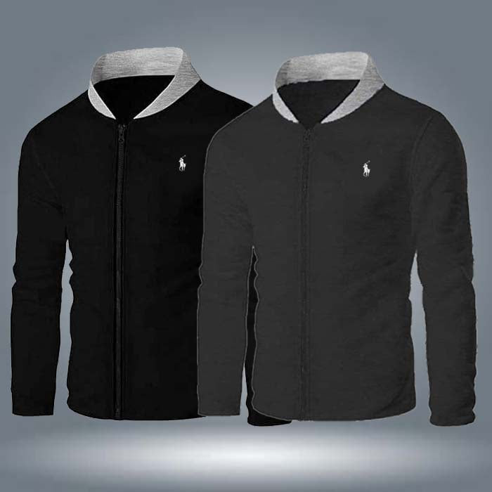 Bundle Of 2 RL Casual Printed Winter Zipper Upper. Main image