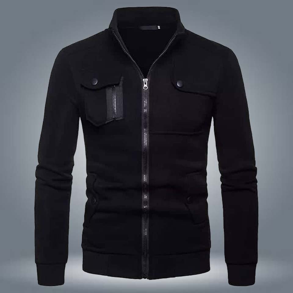 Ripped Style Bomber Winter Zipper Jacket. MWJ-402