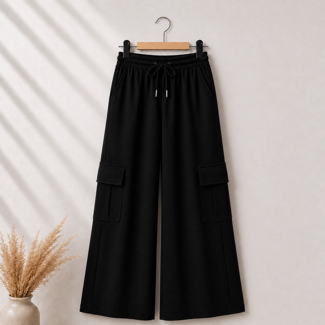 Baggy Cargo Style 4-Pocket's Summer Trouser For Her. Main image