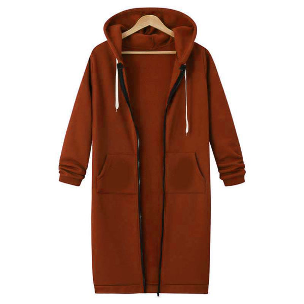 Premium Quality Long Zipper Hoodie For Winter's.