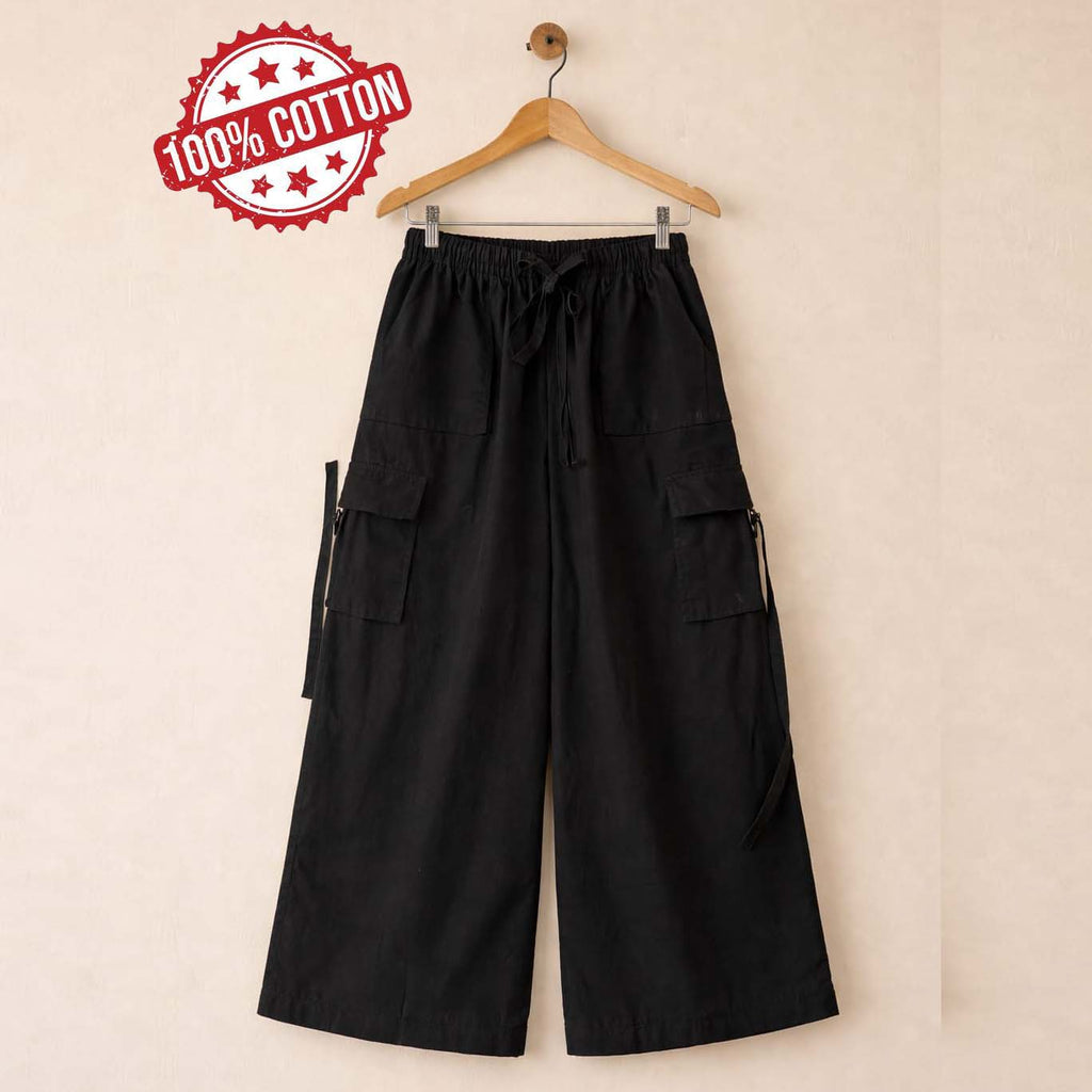 Imported Cotton Western Cargo Style 4-Pocket's Summer Trouser For Her.