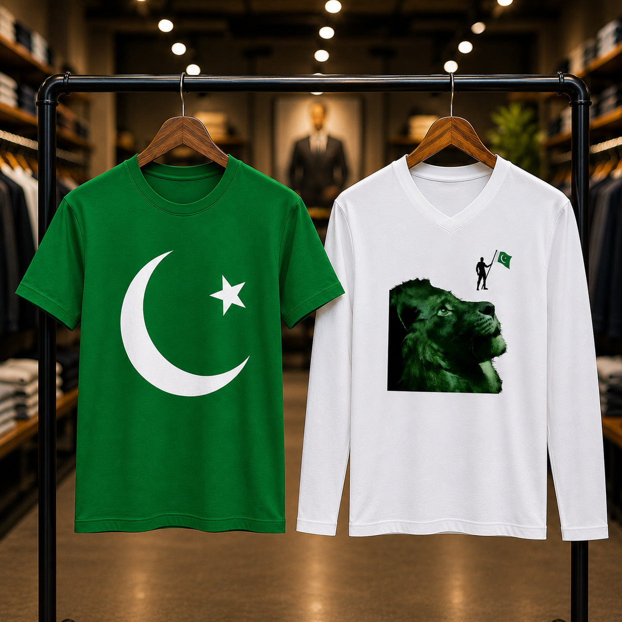 Bundle Of 2 Different Style Printed Azadi Tshirt. D-48 V2 Main image