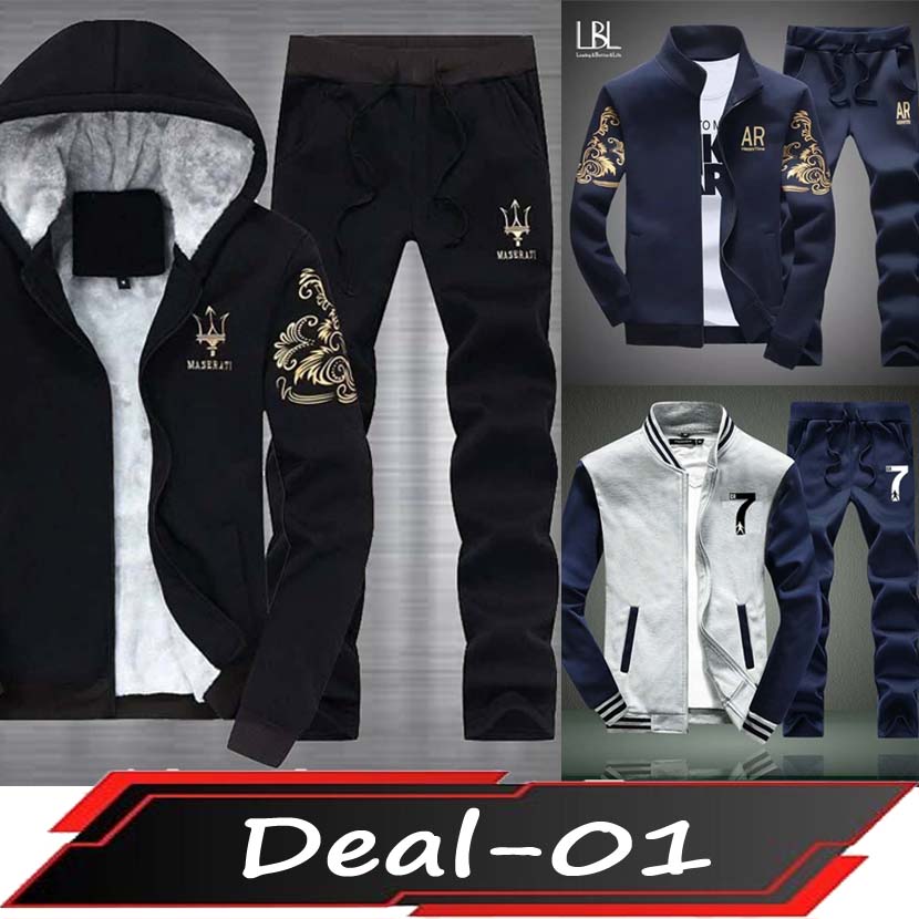 Bundle Of 3 Different Style's 2-Pcs Winter Tracksuit's. (Clearance Sale) Main image