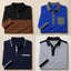 Bundle Of 4 Designer Summer Tshirt's MSDTS 03-Grey+06-Navy+07-Royal+10-Camel