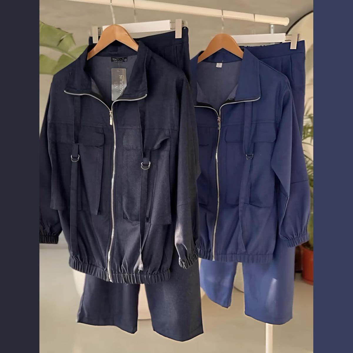 Arivon 4-Pocket Cargo Style Denim 2-Pcs Winter Co-Ord Set. WWTS-41 Main image