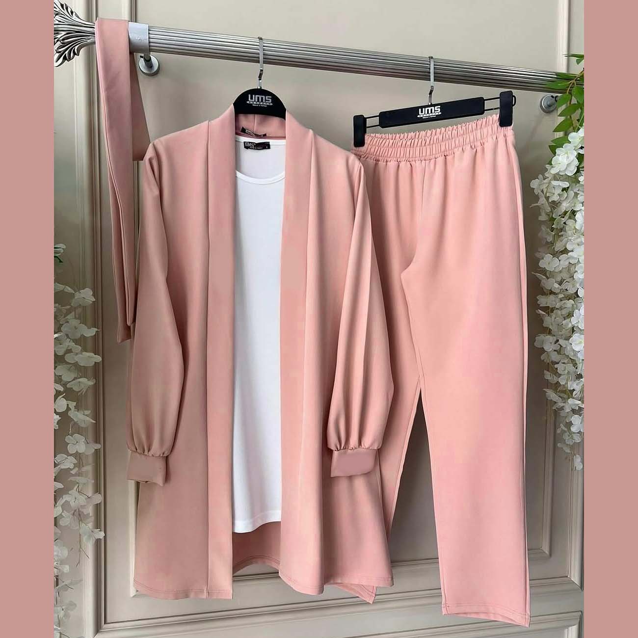 Gown Style 4-Pcs Winter Co-Ord Suit. WWTS-31 Main image