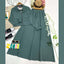 Belt Shirt & Skirt Style 2-Pcs Winter Co-Ord Set. WWTS-23