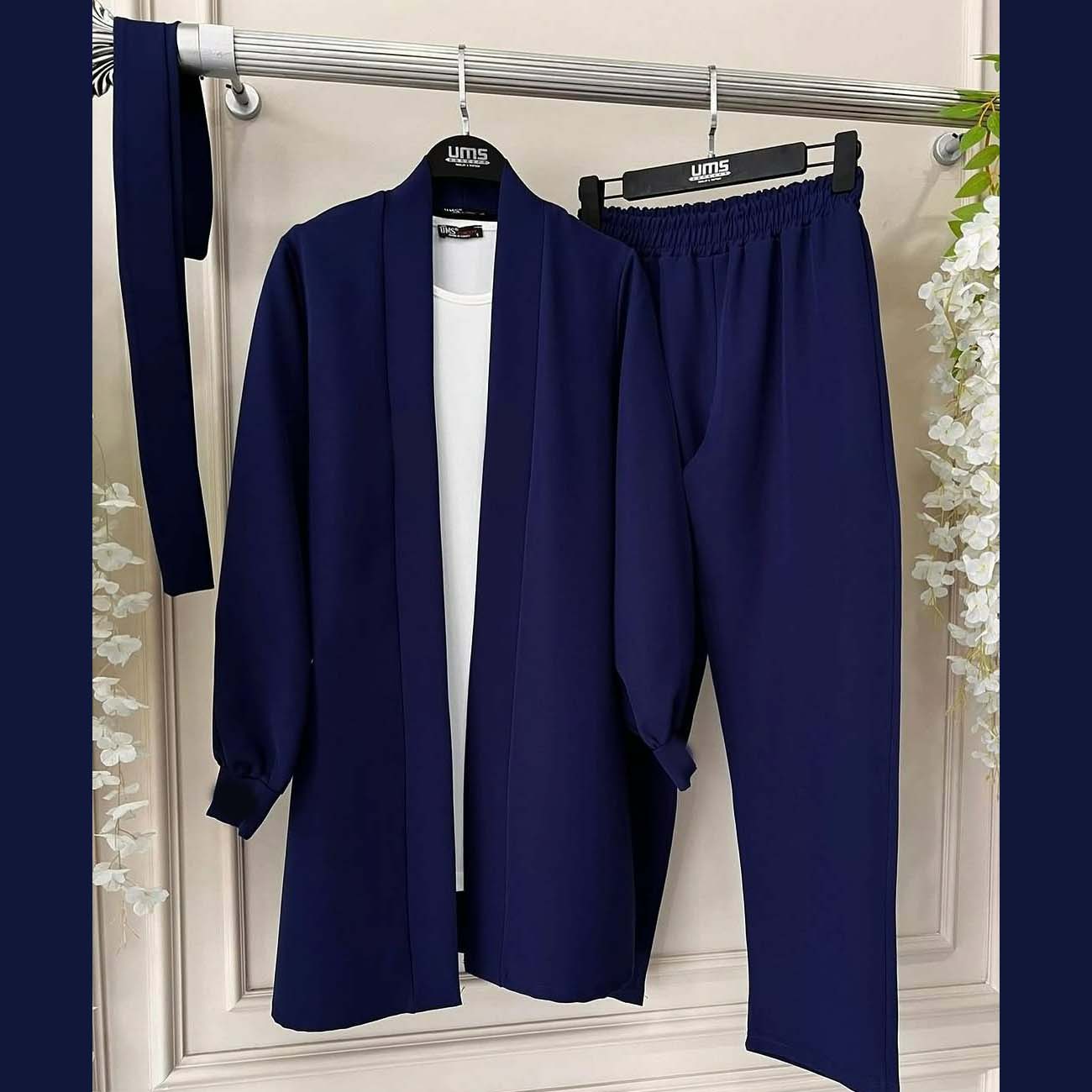 Gown Style 4-Pcs Winter Co-Ord Suit. WWTS-31 Secondary image