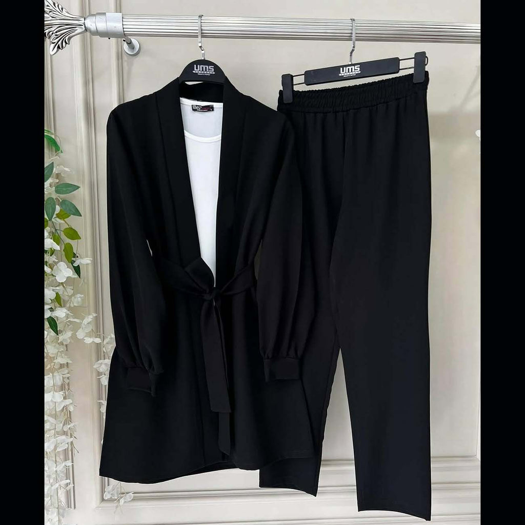 Gown Style 4-Pcs Winter Co-Ord Suit. WWTS-31