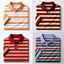 Bundle Of 4 Dry-Fit 3D Stripe Printed Style Half-Sleeve Polo Summer Tshirt's. MS3DP-102+105+109+108