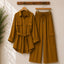 Esra Cotton-Lawn Western 4-Pocket's Cargo Style 2-Pcs Stiched Co-Ord Set.