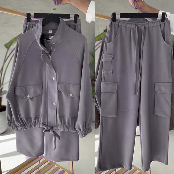 Carion Cargo Style 2-Pcs Winter Co-Ord Set. WWTS-42