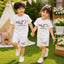 White MD Life-Line Kids Pintex Style 2-Pcs Summer Suit. (HTS+SH)