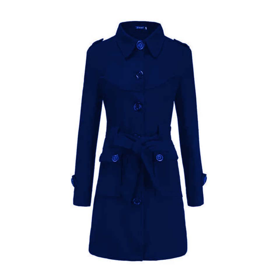 Collar Style Double Pocket Casual Winter Fleece Coat For Her. Secondary image