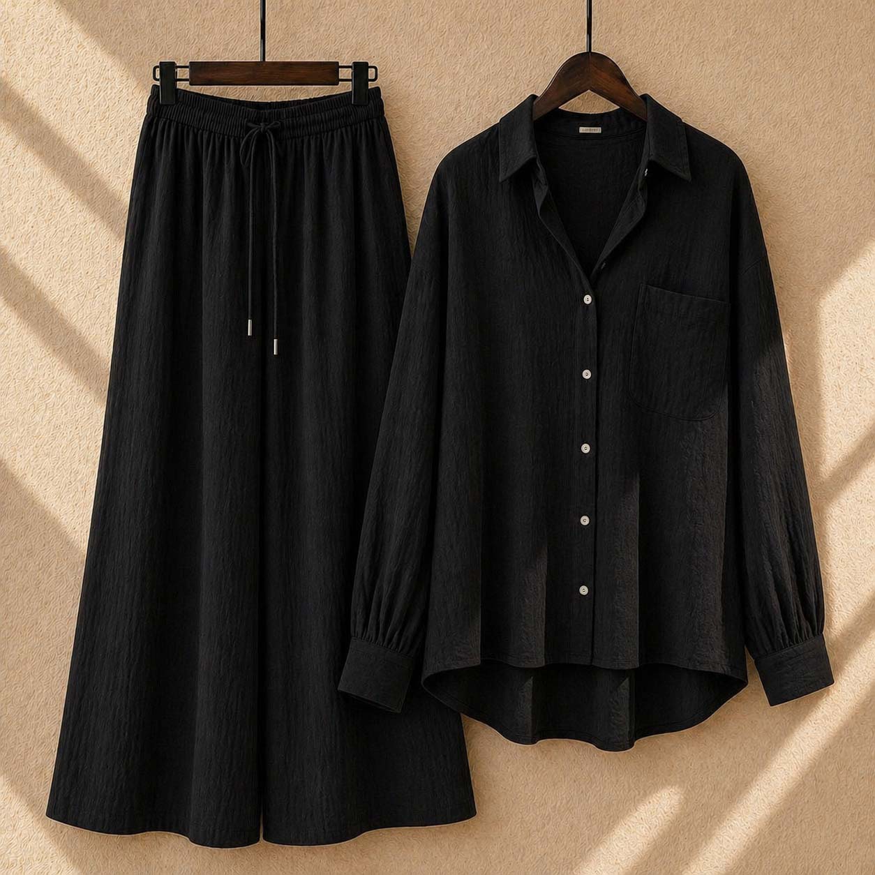 Alenza Western Shirt Style 2-Pcs Stiched Co-Ord Set. V2 Secondary image