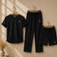 Black Polo Horse Bundle Of 3 Dry-Fit Premium Quality Summer Suit. NSCG-02