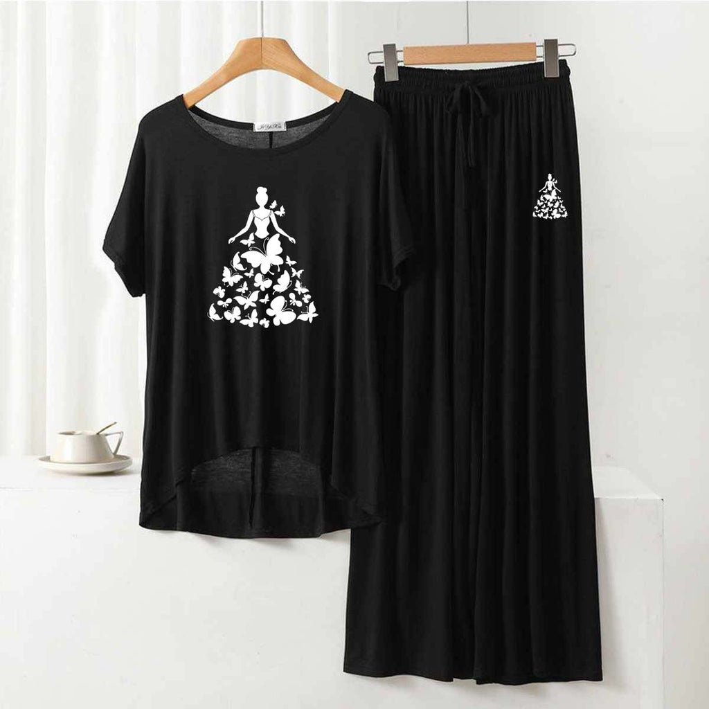 RH-Style Big-Printed 2-Pcs Lounge And Night Wear Suit. WLW-01