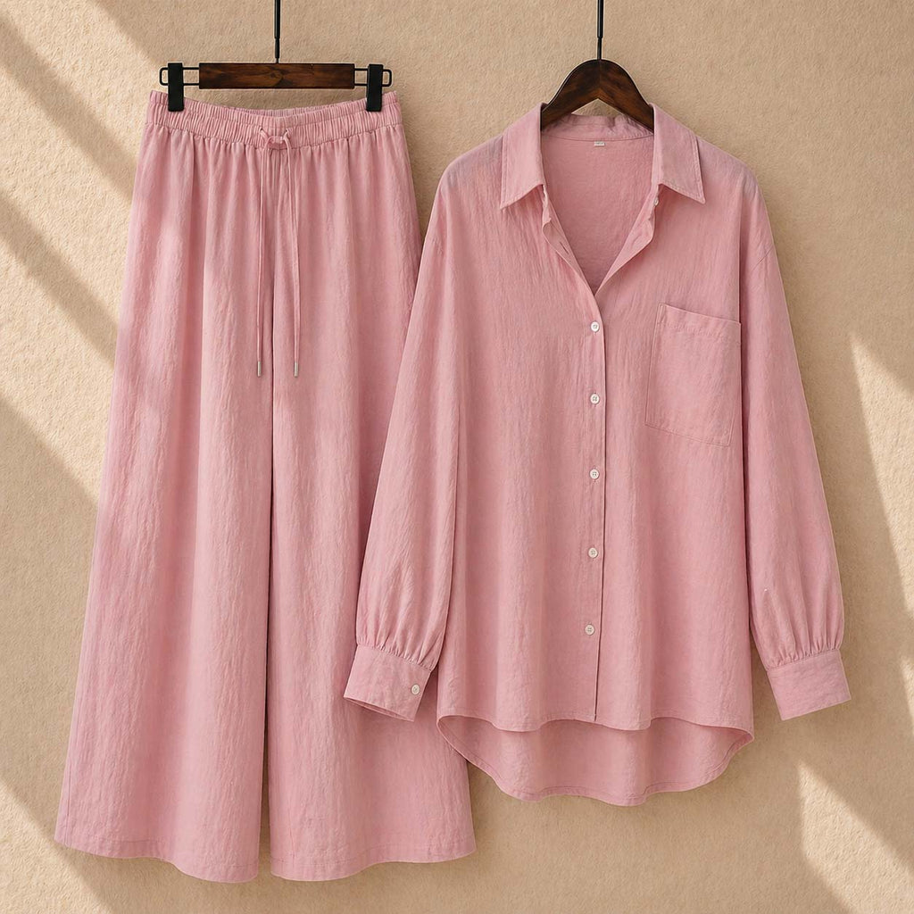 Alenza Western Shirt Style 2-Pcs Stiched Co-Ord Set. V2
