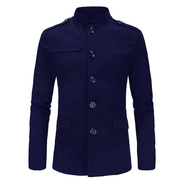 Collar Style Casual Winter Fleece Coat. MWJ-407