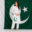 White Chand-Tara 14-August Azadi Printed Stiched Kurti. D2