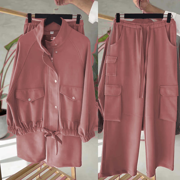 Carion Cargo Style 2-Pcs Winter Co-Ord Set. WWTS-42