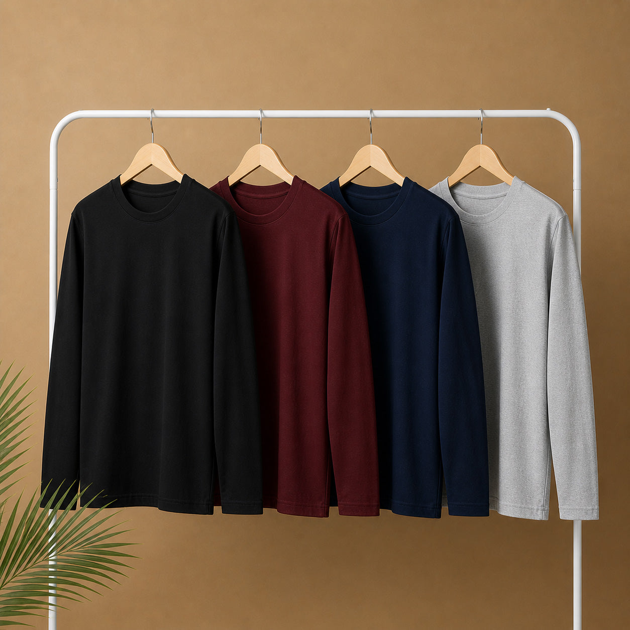 Bundle Of 4 O-Neck Full-Sleeve Summer Tshirt's. V2 Main image