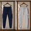 Bundle Of 2 T-Stripe Cargo Style 4-Pocket's Summer Trouser. D2 Blue+Grey