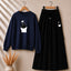 Navy-Blue Chutki Printed Sweat Style Tshirt & Cargo Trouser 2-Pcs Summer Tracksuit. D-7 (Copy)